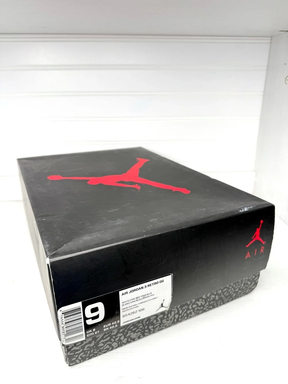 Jordan Air Jordan 3 Retro OG True Blue White/Fire Red 2016 854262-106